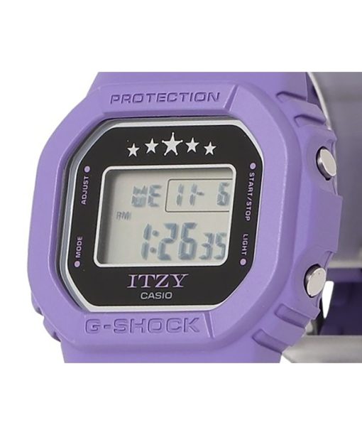 Casio G-Shock ITZY Collaboration Digital Violet Bio-basiertes Harzarmband Quarz GMD-S5610IT-6 200M Damenuhr