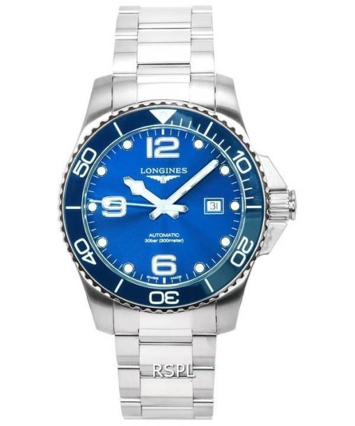 Longines HydroConquest Sunray Blue mit Super-LumiNova-Zifferblatt Automatische Taucheruhr L3.782.4.96.6 300M Herrenuhr