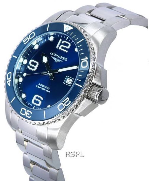 Longines HydroConquest Sunray Blue mit Super-LumiNova-Zifferblatt Automatische Taucheruhr L3.782.4.96.6 300M Herrenuhr