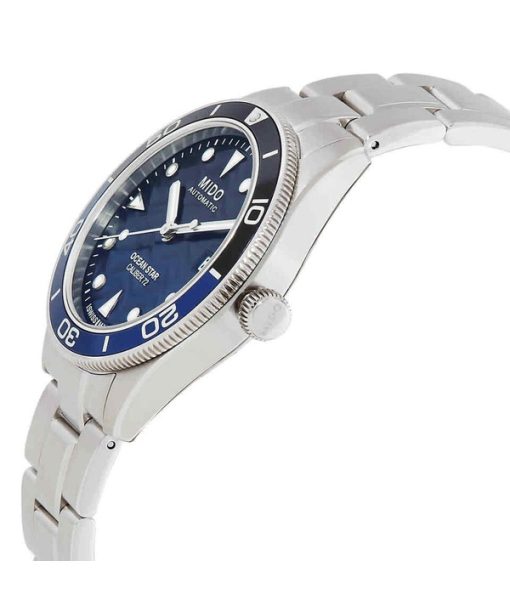 Mido Ocean Star Edelstahl Blaues Farbverlaufszifferblatt Automatische Taucheruhr M026.907.11.041.00 200M Herrenuhr