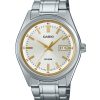 Casio Standard Analog Edelstahl Silber Zifferblatt Quarz MTP-B180D-7AV Herrenuhr