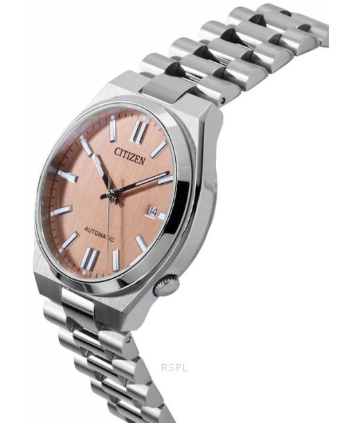 Citizen Tsuyosa Edelstahl Lachs Zifferblatt Automatik NJ0159-86Z Herrenuhr