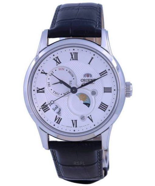 Orient Classic Sonne und Mond weißes Zifferblatt Automatik RA-AK0008S10B RA-AK0008S30B Herrenuhr