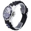 Überholte Orient Ray II Kautschukarmband blaues Zifferblatt Automatik FAA02008D9 200M Herrenuhr